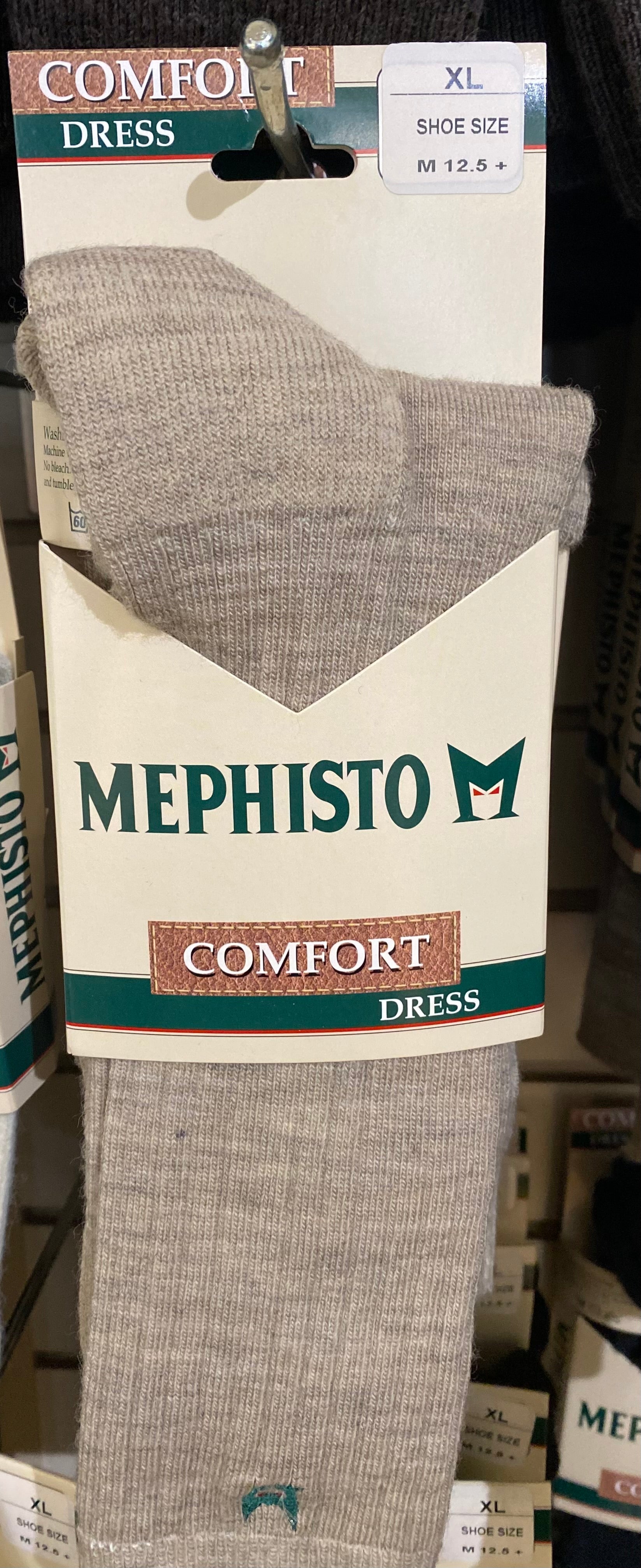 Comfort Dress Socks - Men's Beige