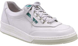 Mephisto Men's Match White Calf 4830 lace-up walking shoe with speed lacing side view 