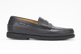 Mephisto Men's Cap Vert Black Smooth 4900 penny loafer side view