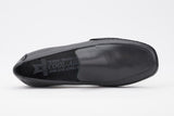 Mephisto Men's Edlef Black Smooth 8800 casual dress loafer with elastic goring top view