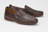 Mephisto Men's Edlef Dark Brown Smooth 8851 casual dress loafer with elastic goring profile view