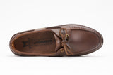 Mephisto Men's Hurrikan Brown Smooth 4951 lace boat shoe top view