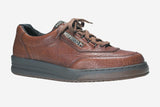Mephisto Men's Match Tan Grain 742 lace-up walking shoe with speed lacing side view