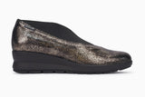 Mephisto Women's Palmyre Dress Wedge with elastic upper Platinum side view