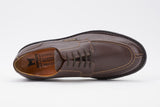 Mephisto Men's Phoebus Dark Brown Smooth 8851 split toe dress oxford top view