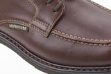 Mephisto Men's Phoebus Dark Brown Smooth 8851 split toe dress oxford close up view