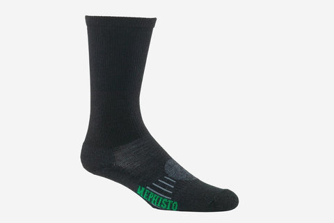 Mephisto Men's Seattle Merino Wool Sock Bark mid calf profile view