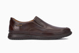 Mephisto Men's Twain Dark Brown Slip On Walking Shoe Side View