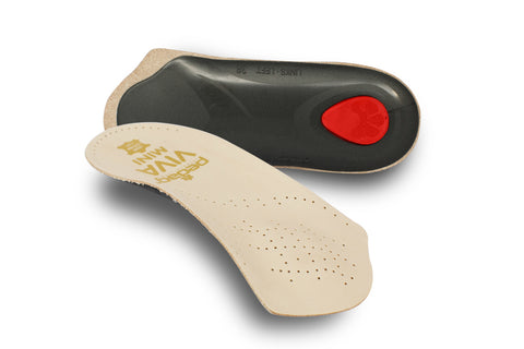 Viva Mini Tan - 3/4 Length Leather Orthotic Insole