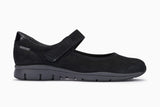 Mephisto women's Yelina mary-jane slip on walking shoe black nubuck side view